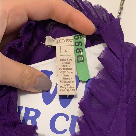 J.Crew Royal Purple Button Down Tank - Picture 3 of 5